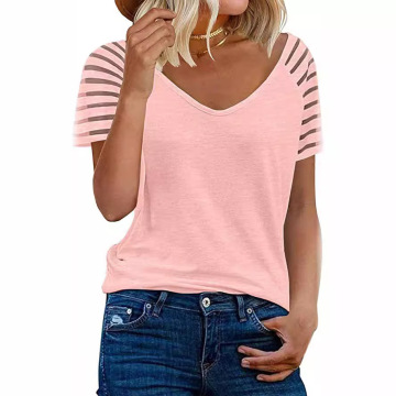 women's t-shirts Hollowing out knitted top