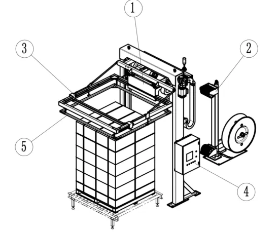 Automatic quality certification horizontal strapping machine
