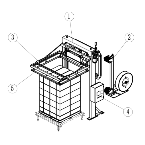 Machine de cerclage horizontale de certification de qualité automatique