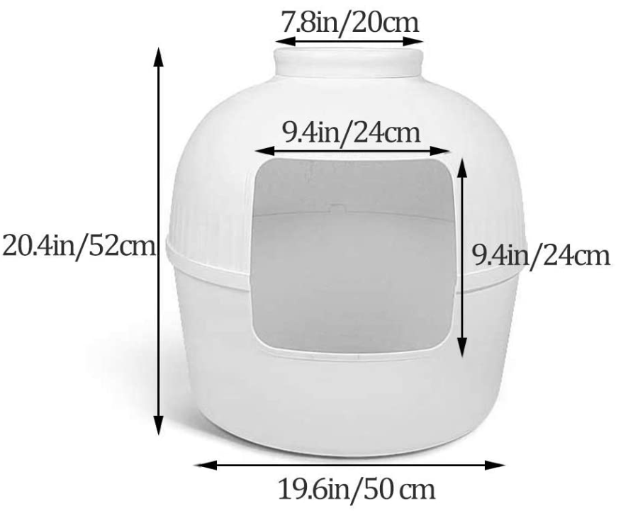 Semi-Closed Cat Toilet Box