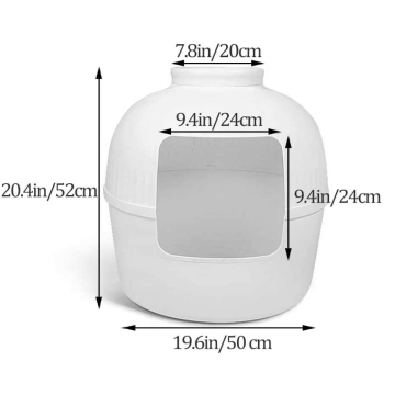 अर्ध-बंद बिल्ली शौचालय बॉक्स