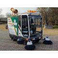 Outdoor electric driving power street sweeper