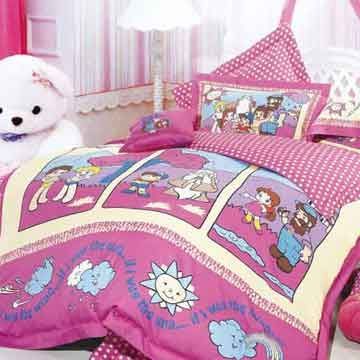 Baby's Bedding Set, Made of 100% Cotton, Includes Printed Duvet Cover, Flat Sheet and Pillowcase