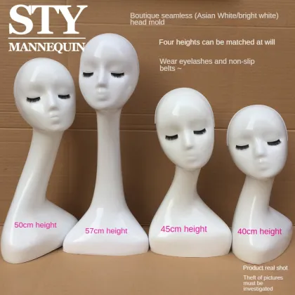 Gold Mannequin Heads for Wigs Display Stand