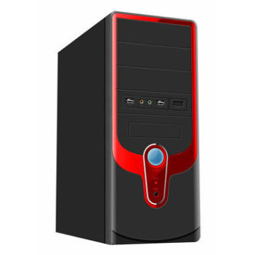 Mid Atx Tower Computer Cases With Usb / Audio / Mic, 0.5mm Sgcc / Secc / Spcc