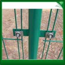 PVC green twin wire security fencing panels