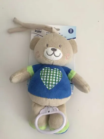 Baby Rattle Heart Bear Toy