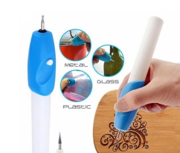 Portable Electric Engraving Pen with Replaceable Drill Bits
