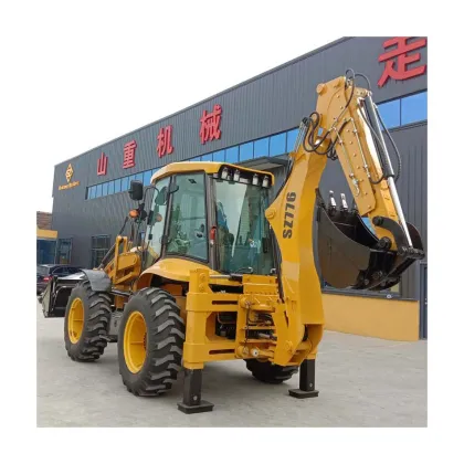 Yamanaka Manufacturer's Four-Wheel Steering Backhoe Loader and Four-Wheel Drive Off-Road Excavator Loader