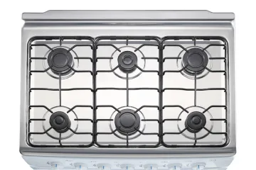 Restaurant Kitchen 6 Burner Gas Stove Oven