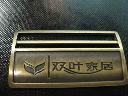 OEM Zinc alloy nameplate