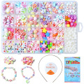 Mixed acrylic alphabet bracelet perler beads kit