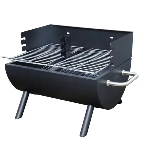 Meja Penjimatan Masa yang Cekap Dual Grill Mini Arang BBQ