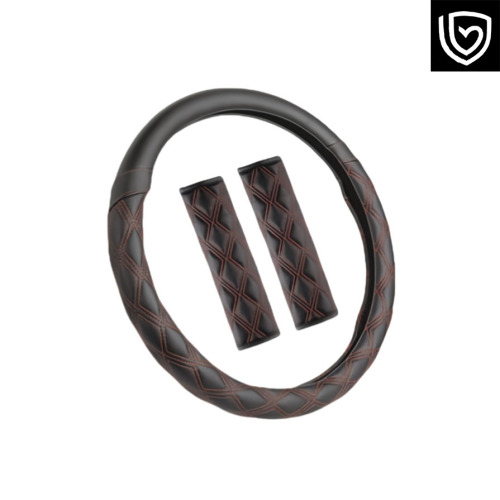 Premium Leather Car Steering Wheel Cover