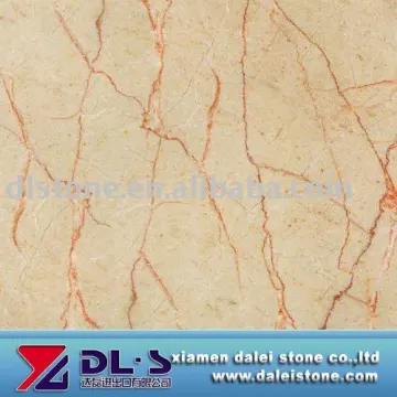 red line cream marble tile