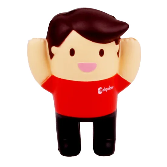 Custom Design Promotional PU Foam Squishy Toy - Little Boy Doll