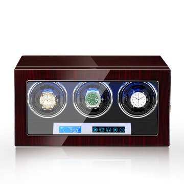 Watch Winder with Fingerprint Unlock, Adjustable Pillow, Screen, Remote Control, and Built-in LED Illumination: The Ultimate Watch Storage Solution