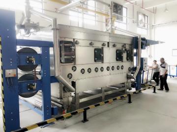 Textile remove crease steam shrink presetting machine