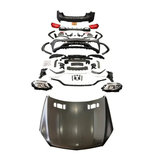 High-Quality Car Body Kit: Mercedes GL Class X166 GL350/GL450 Upgrade to GLS 63 AMG (2013-2015) - Headlights, Taillights, Bumpers