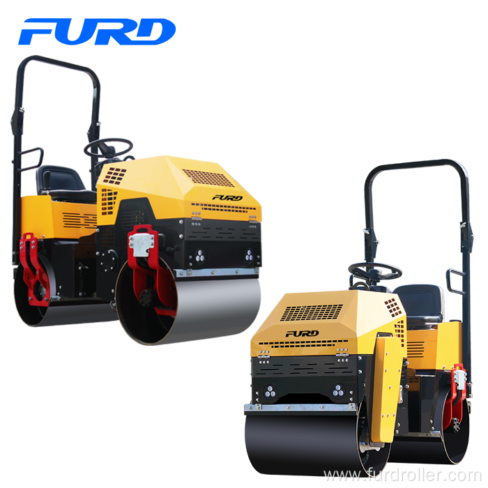 1000kg Asphalt Road Rollers with 800mm Vibratory Drum Fyl-880