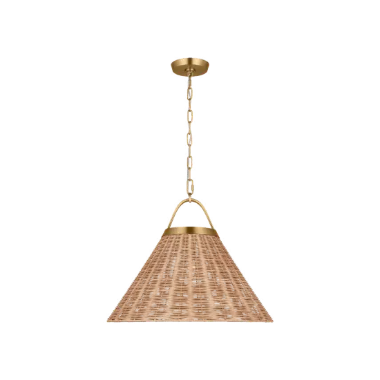 Modern Hand Woven Rattan Bedside Chandelier Hemp Rope Pendant Light