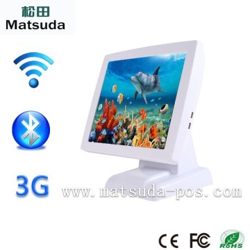 restaurant 15 inch touch screen point of sale terminal/pos system MSD card reader,