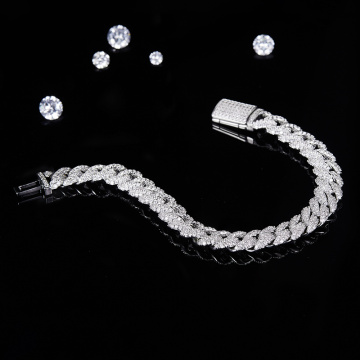 Lab Diamond Cuban Chain Men's Lab Diamond Cuban Necklace Manufactory