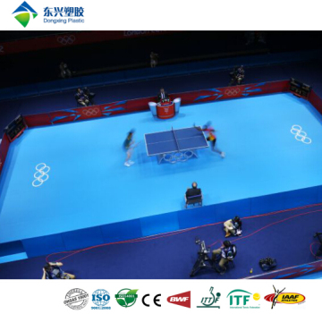 pvc sports flooring table tennis court for sale