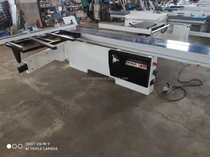 Electric Motor-Powered Pushblock Lead Sliding Benches & Sawing Machines for Wood Cutting and Woodworking