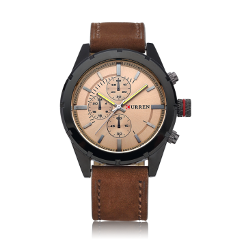 CURREN japan movements vintage quartz watch man