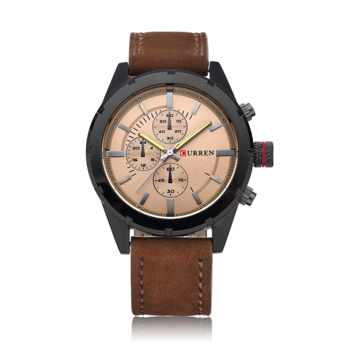 CURREN japan movements vintage quartz watch man