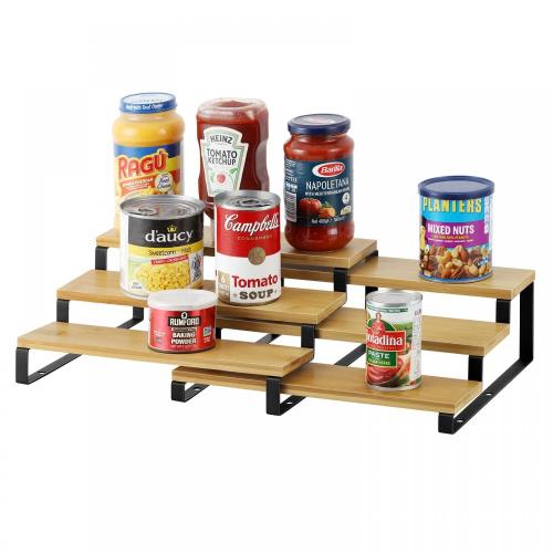 3 Tier Step Shelf Organizer voor Cabinet Countertop