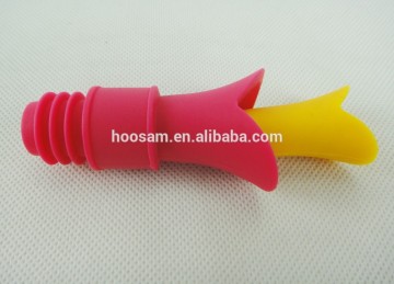 Eco-friendly 100% food grade silicone wine bottle stopper custom wine bottle stopper