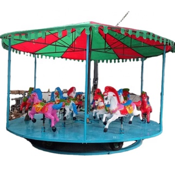 Electric Fiberglass Carousel Horses for Sale - Cheap Kids Carousel