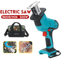New 500W Cordless Electric Saw Reciprocating Saw Metal Cutting Wood Tool Portable Woodworking Cutters for 18V Makita Battery