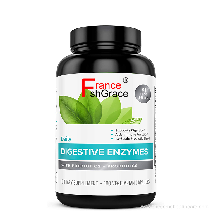 Digestive Capsules Gut Health Multi Enzymes with Probiotics