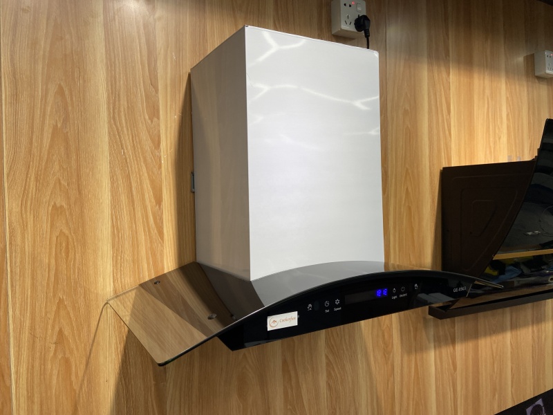 Home Appliance 3 Speed Touch Control Black Titanium 900 mm Aluminium Filter 24# Copper Motor Range Hood
