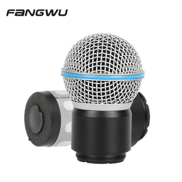 Durability meets Style: The Ultimate Blue Steel Mesh Microphone Grill Head with Capsule DIY Accessory