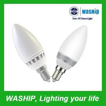 E14 LED Candle Bulb 4W uniform light color no dark area no light ring