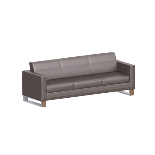 Modern Office Furniture Leather Sofa Metal Leg