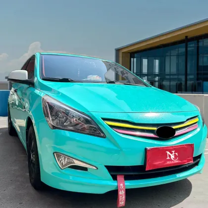 Glossy Pearl Tiffany Car Wrap