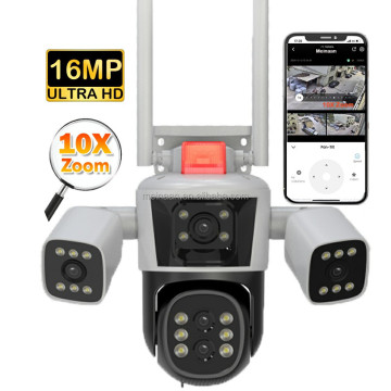 12MP 6K Four Lenses 10X Optical Zoom WiFi Security Camera
