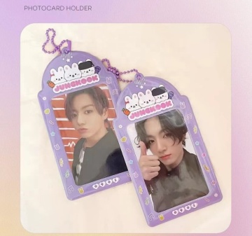 Custom Double Sided Photocard Holder Case Wholesale Kpop Mini PVC Acrylic Keyring