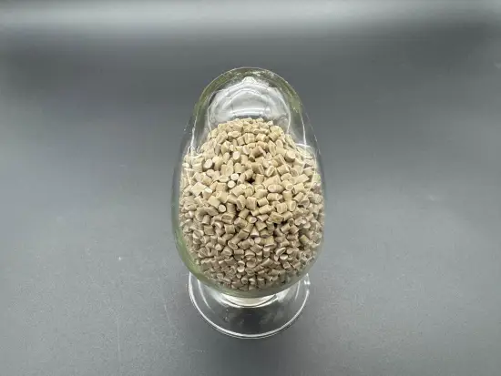 Fully degradable reed masterbatch.