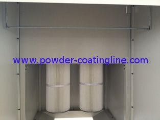 manual powder spray booth with recycle powder tank