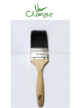 2 1/2'' wooden handle tapered filament paint brush