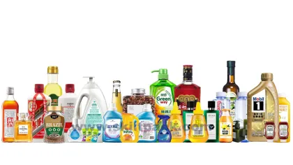 Automatic Labeling Machine for Flat Bottles - Two Sides Automation