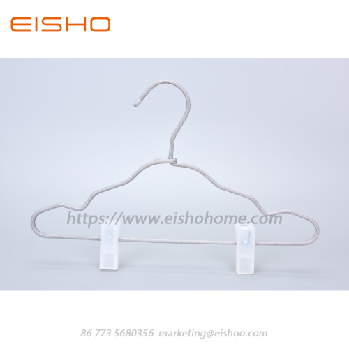 EISHO Kids Braided Coat Hanger With Clips