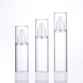 Transparent cosmetics packaging containers airless bottle