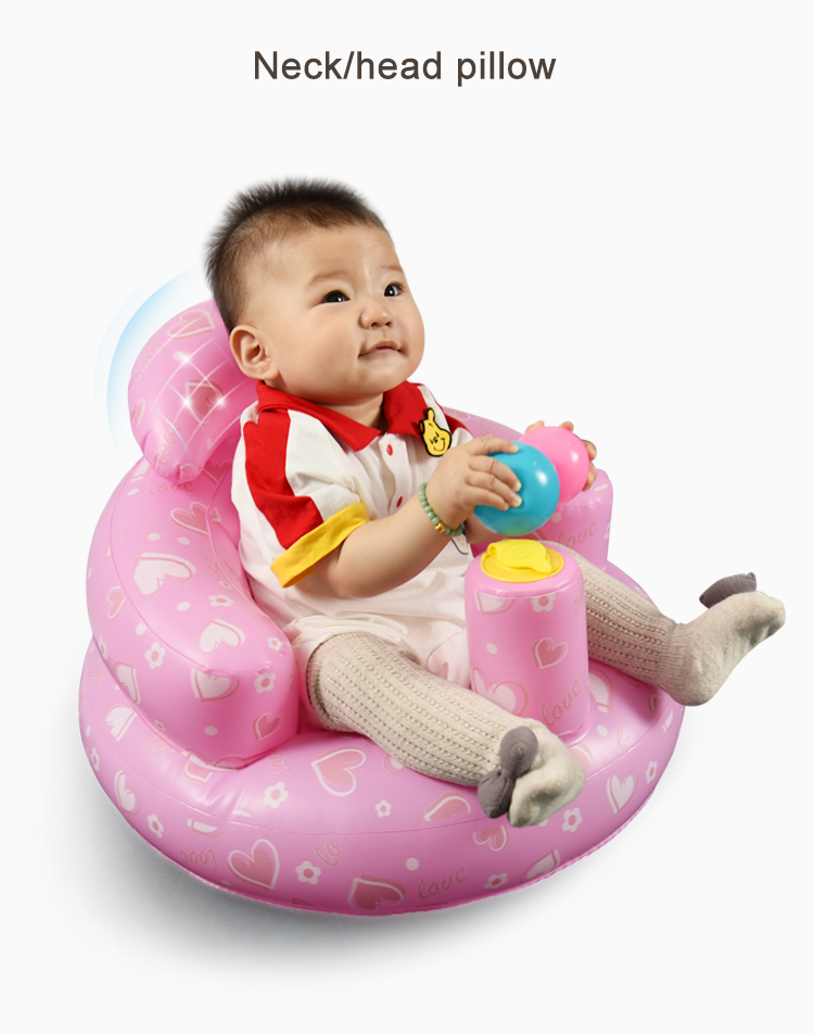 Canapé Bébé Chaise Support Siège Gonflable Portable Bébé Sol Siège Bébé  Siège Bébé Apprentissage Bébé Multifonction Assis Anti-chute Chaise à  Manger 1